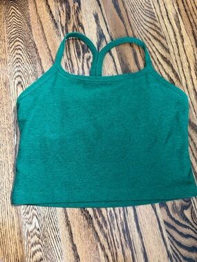 Spacedye™ Slim Racerback Cropped Tank beyond yoga xs green